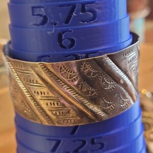 Silver Engraved Women's Bracelet